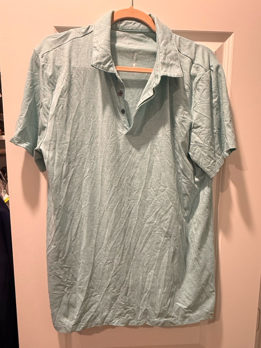 Marc Anthony Luxury Light Teal Polo